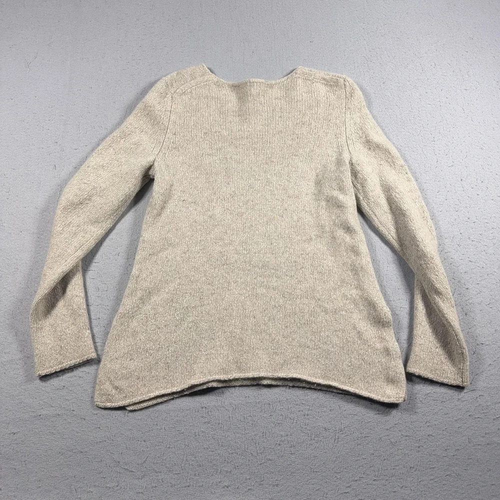 Vince Cashmere Sweater Womens Medium Beige‎ Crewneck Pullover Soft Knit Casual - Picture 9 of 10